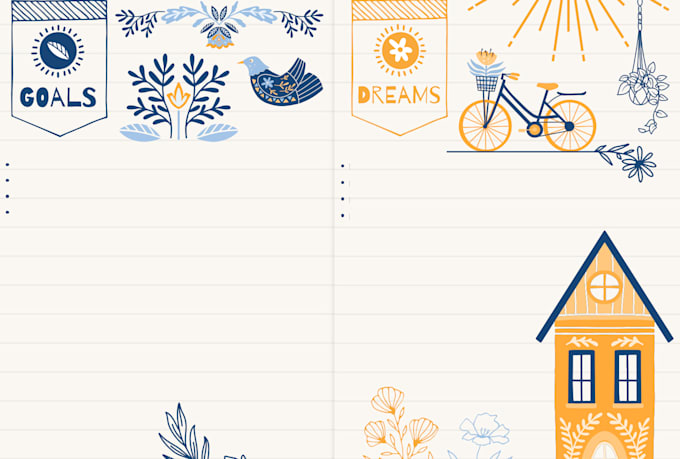 make you an aesthetic planner template on canva